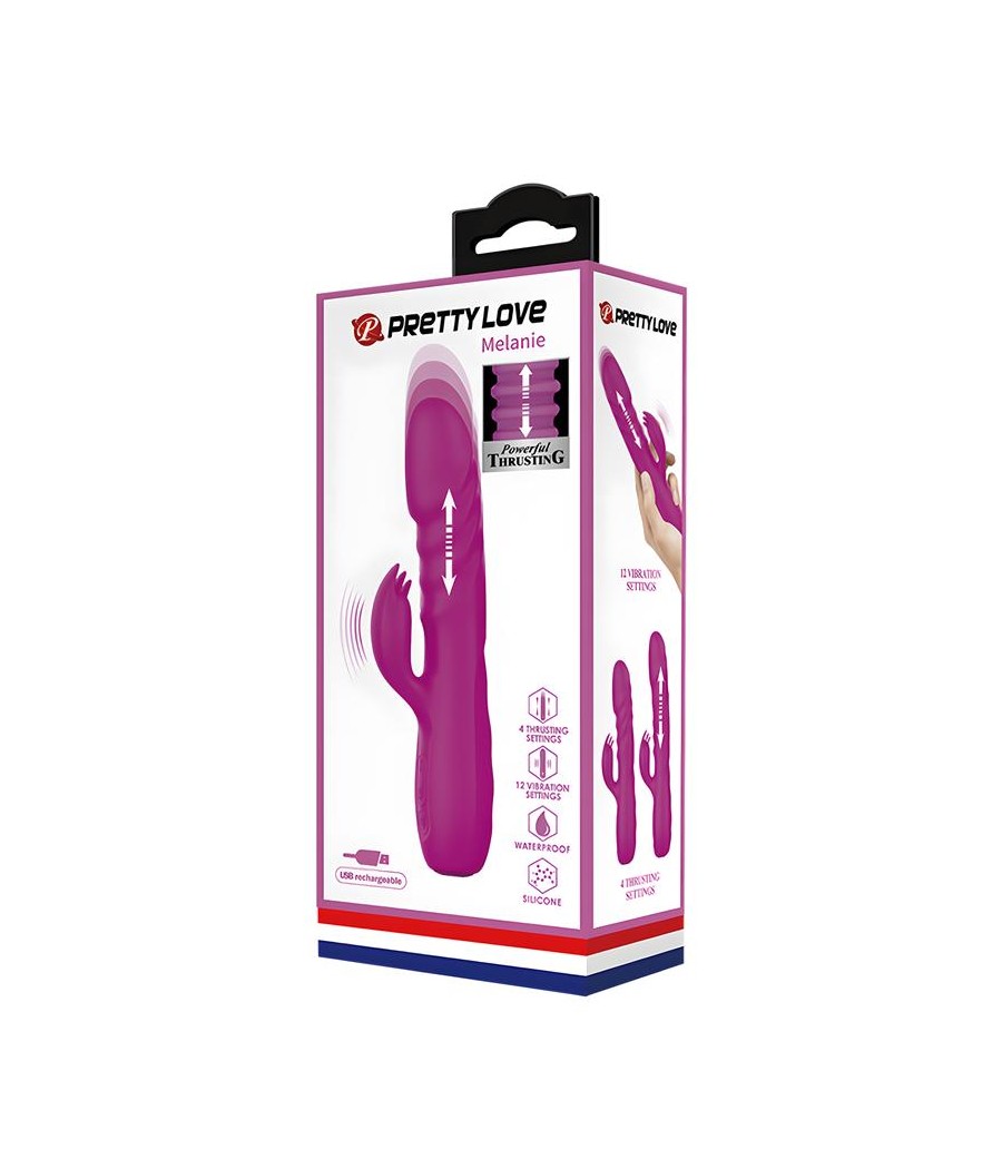 Melanie Vibrador con Thrusting y Rotacion