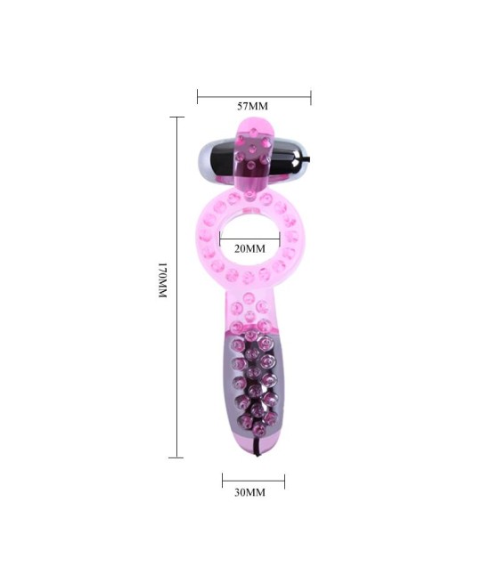 Anillo Vibrador Doble Couple Collection Rosa