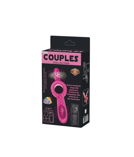 Anillo Vibrador Doble Couple Collection Rosa