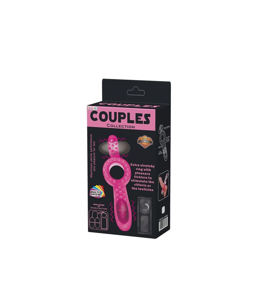 Anillo Vibrador Doble Couple Collection Rosa