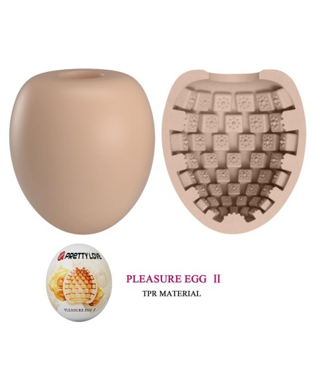 Huevo Masturbador Pleasure Egg II Naranja