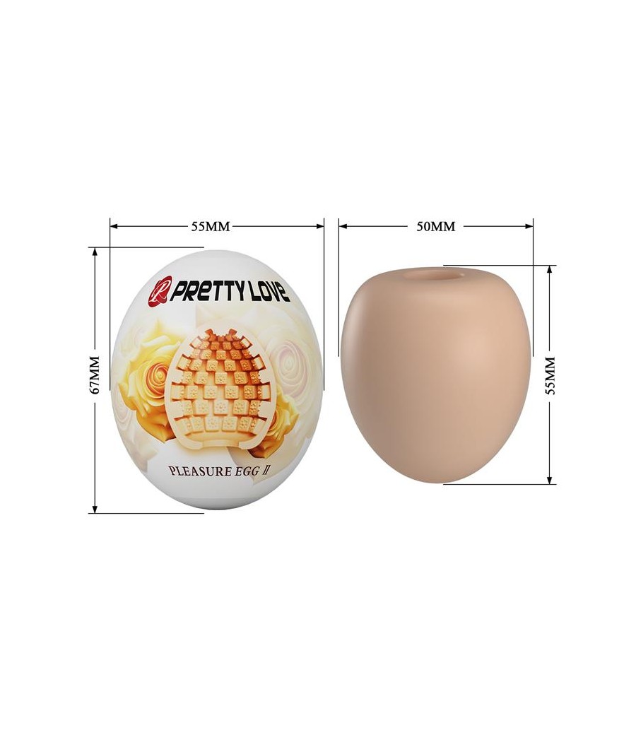 Huevo Masturbador Pleasure Egg II Naranja