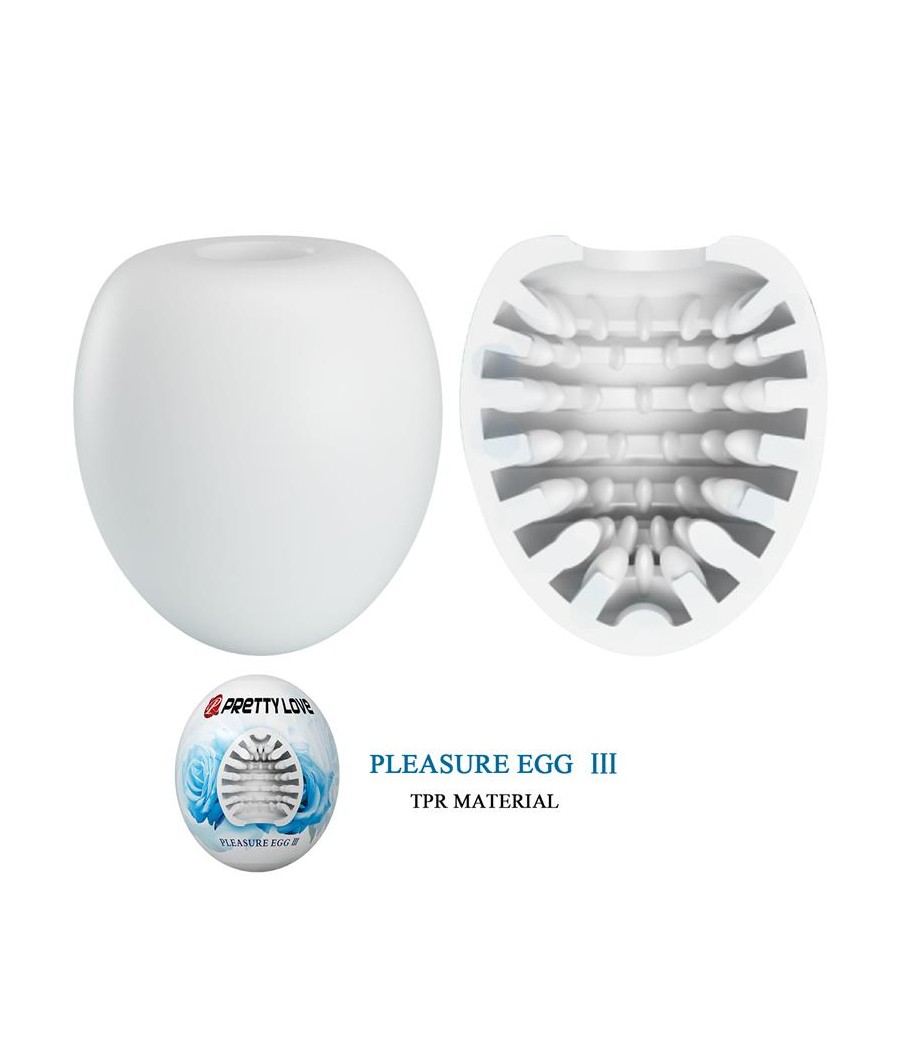 Huevo Masturbador Pleasure Egg III Blanco