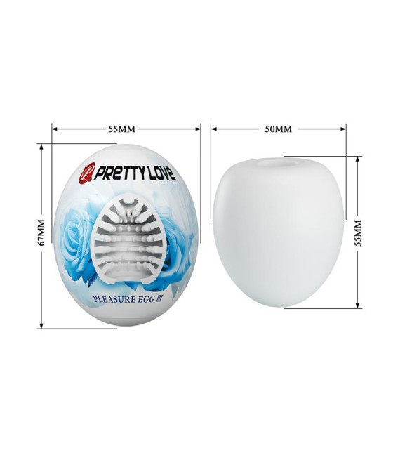 Huevo Masturbador Pleasure Egg III Blanco