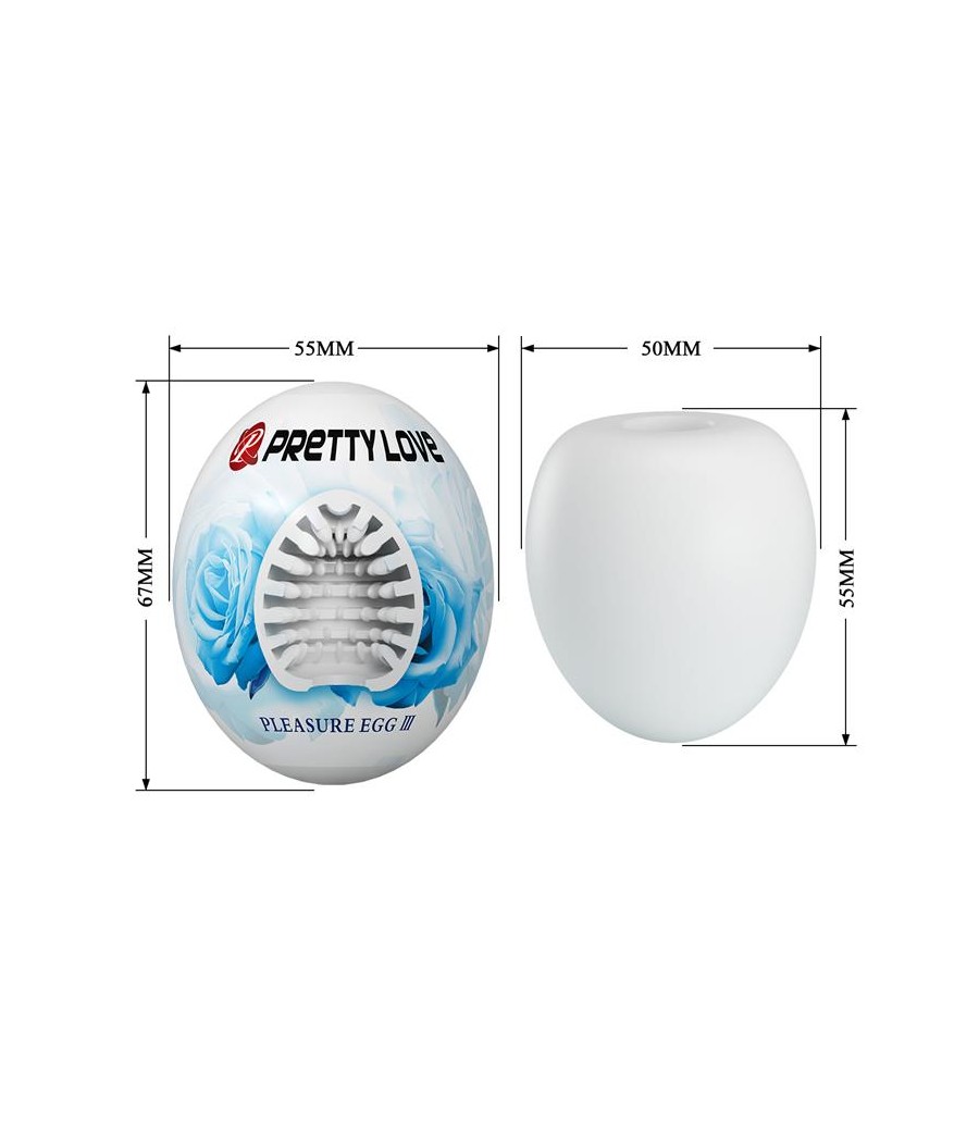 Huevo Masturbador Pleasure Egg III Blanco