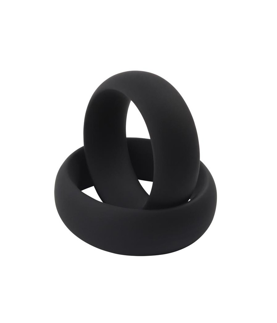 Anillo para el Pene Infinity Silicona M Negro