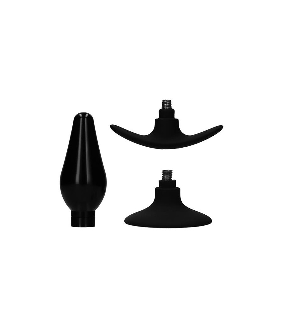 Set Plug Anal y Ventosa Putiaguda Grande Negro