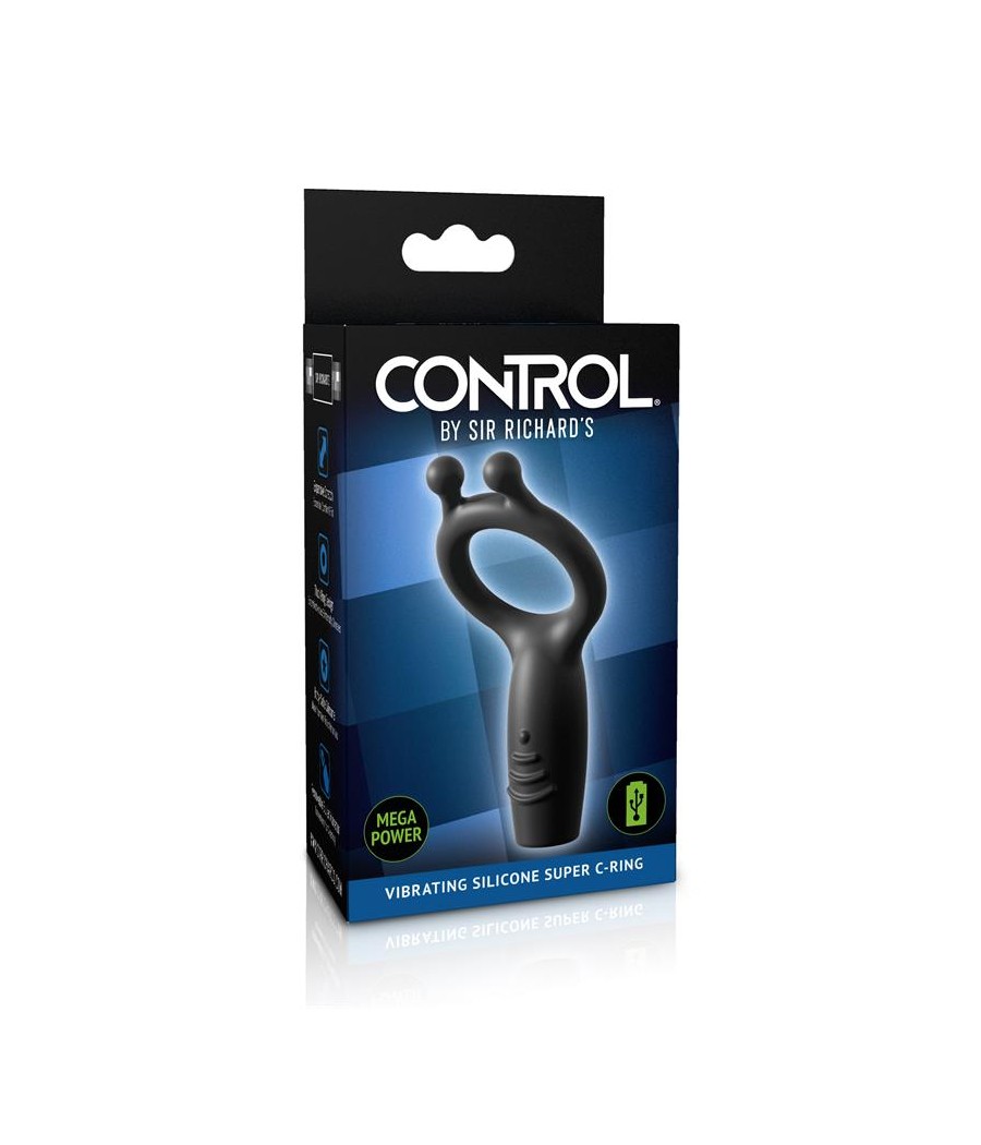 Anillo Vibrador Silicona Recargable Control Vibrating Super C Ring