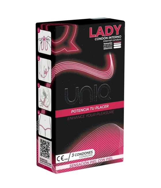 Preservativos Femeninos sin Látex 3 Unidades Lady Female