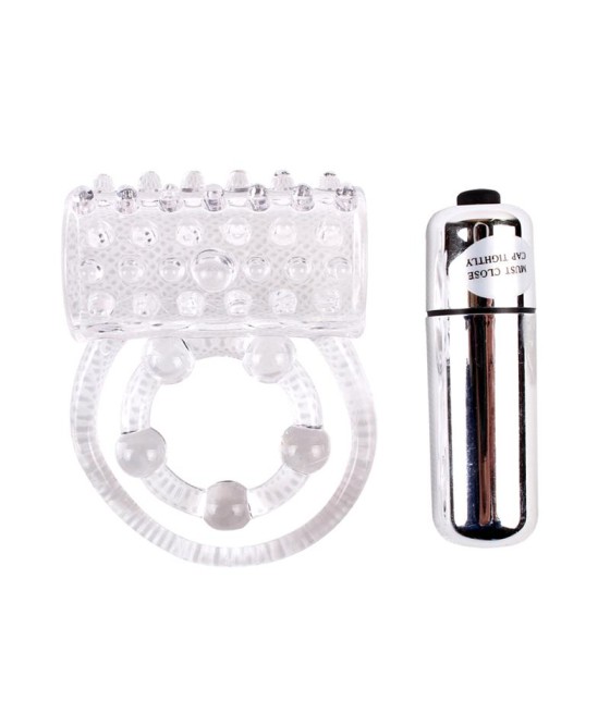 Anillo Vibrador para el Pene Clear Transparente