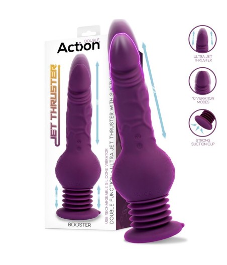 Booster Vibrador con Thrusting Ultra Jet Thruster con Potente Ventosa