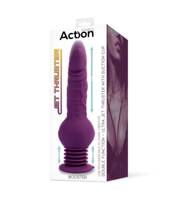 Booster Vibrador con Thrusting Ultra Jet Thruster con Potente Ventosa