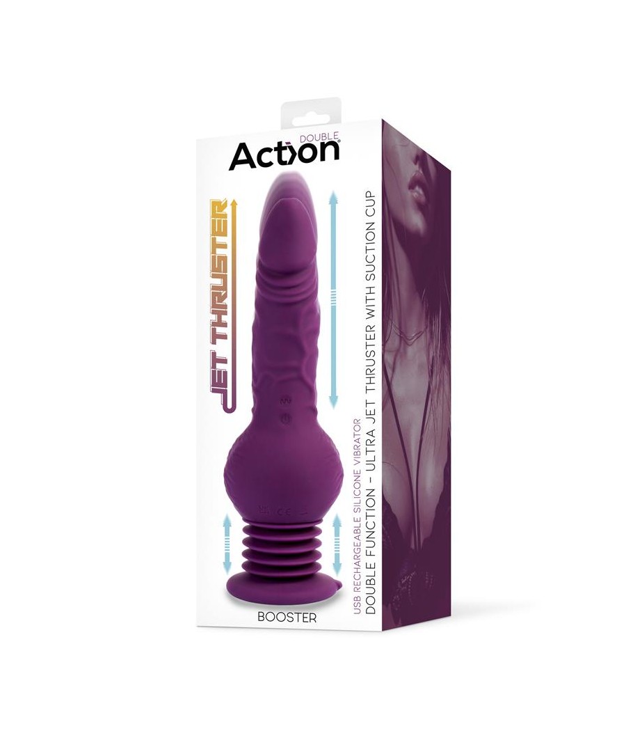 Booster Vibrador con Thrusting Ultra Jet Thruster con Potente Ventosa