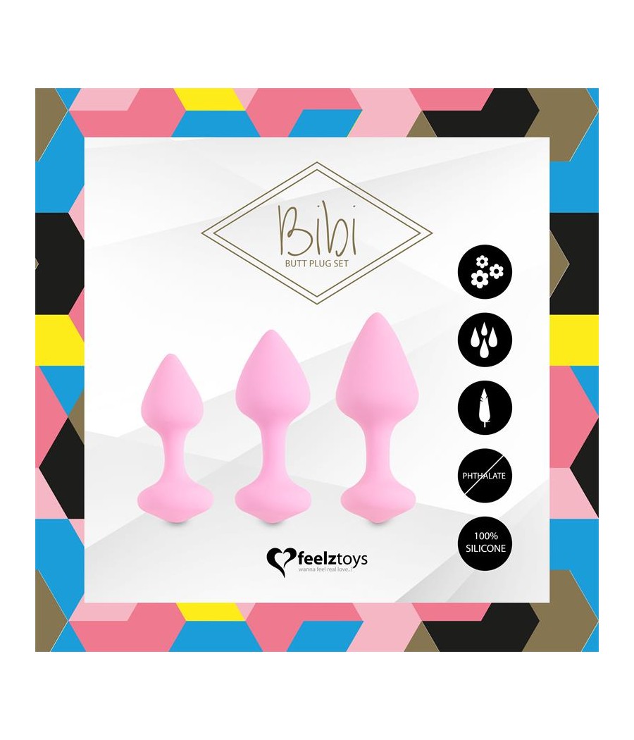 Bibi Set de 3 Plugs Anales Rosa