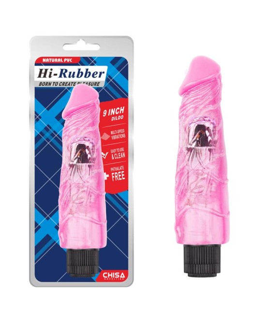 Vibrador Hi Rubber 9 Rosa