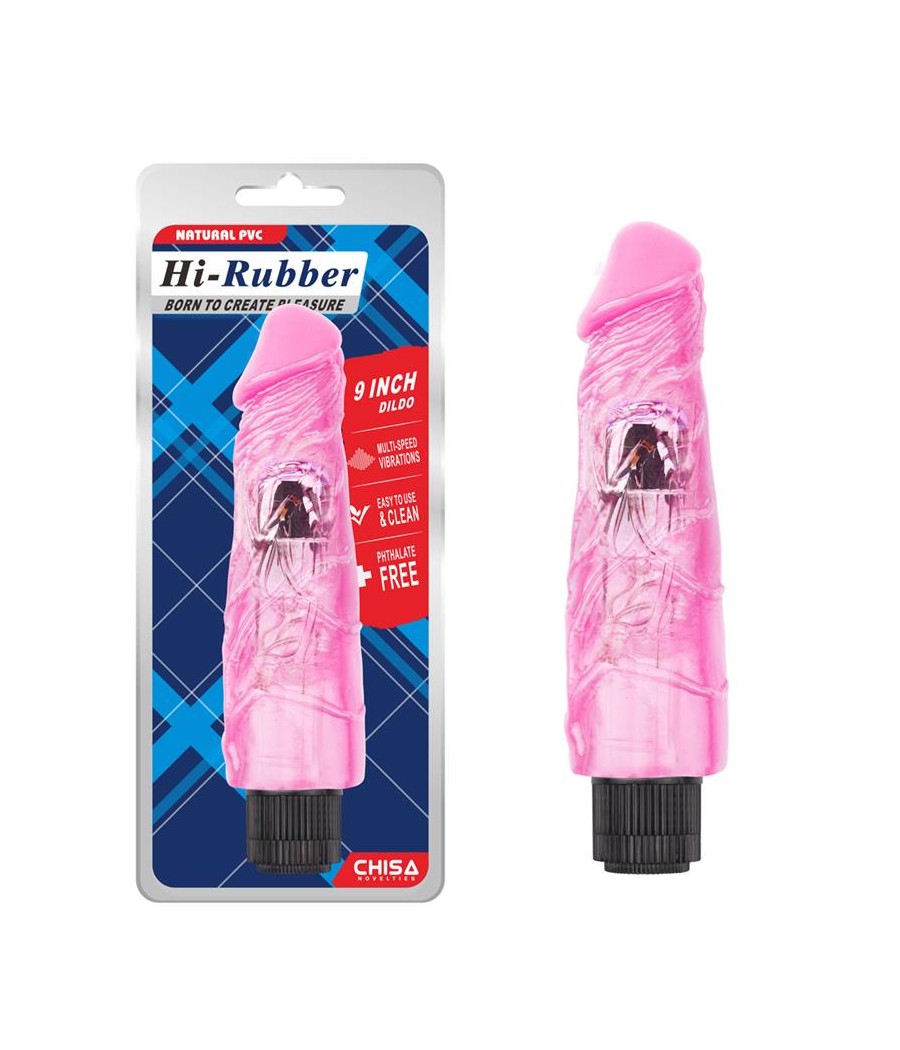 Vibrador Hi Rubber 9 Rosa