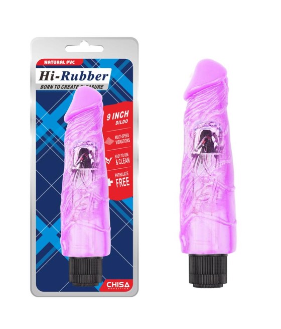 Vibrador Hi Rubber 9 Purpura