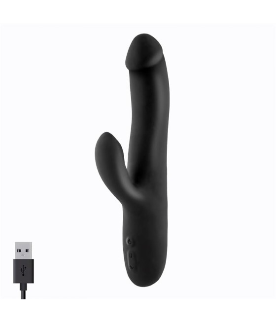 Angus Vibrador con Funcion de Movimiento Thrusting 2 Motores Silicona USB