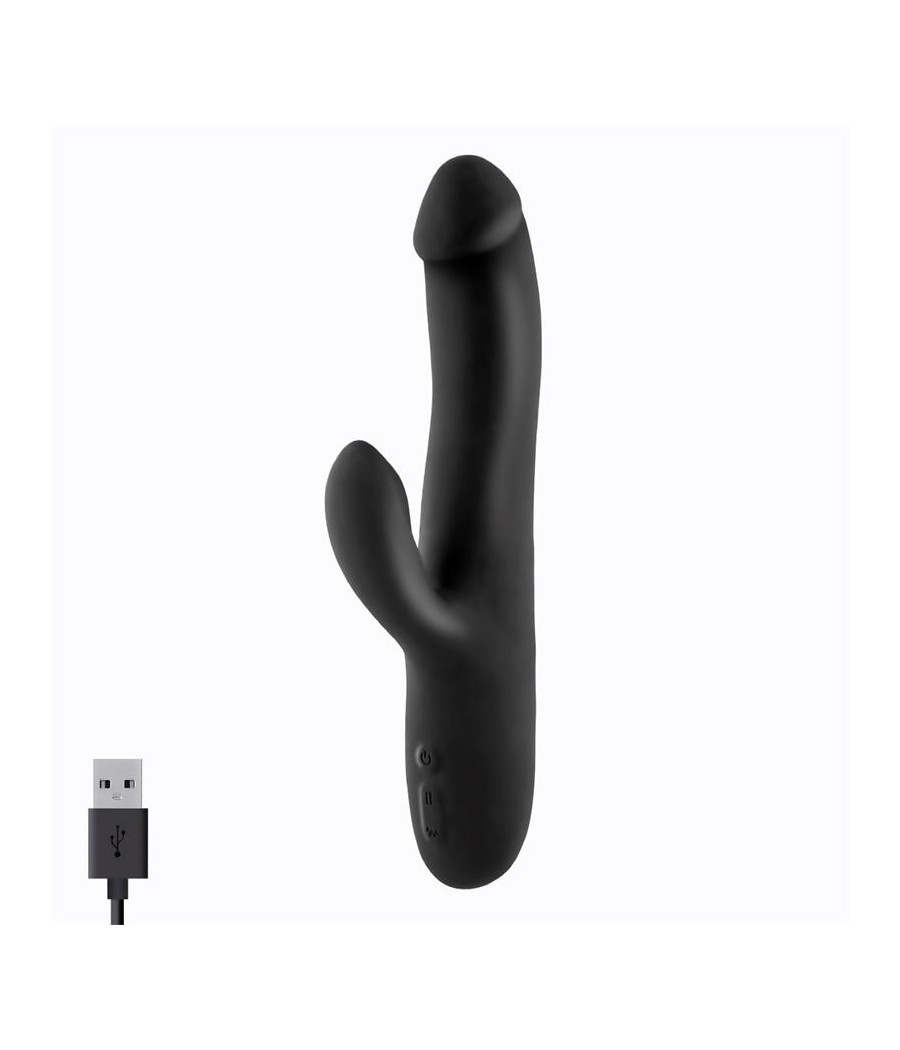 Angus Vibrador con Funcion de Movimiento Thrusting 2 Motores Silicona USB