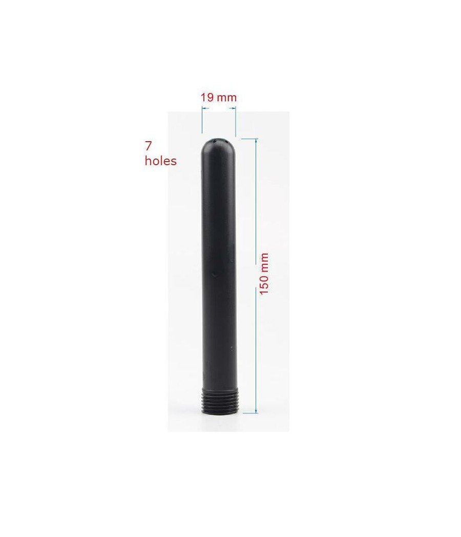 Ducha Anal Cleaner Tube 15 cm Negro