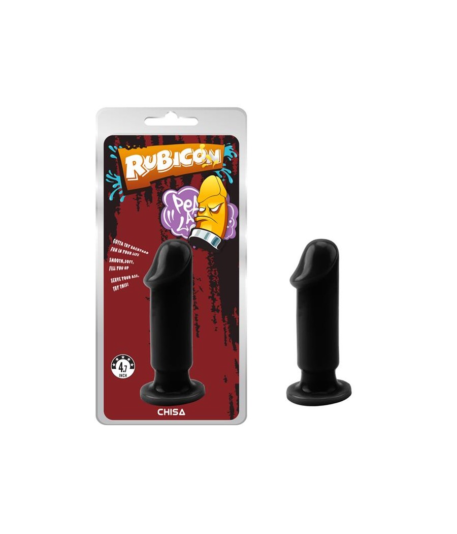 Plug Anal Evil Talla M 125 x 37 cm Negro