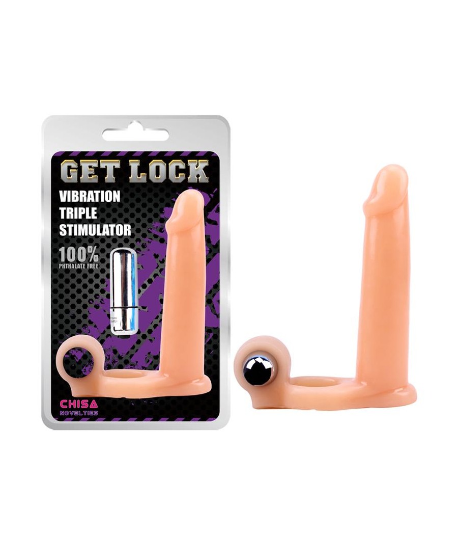 Funda para el Pene con Vibracion 155 cm Natural