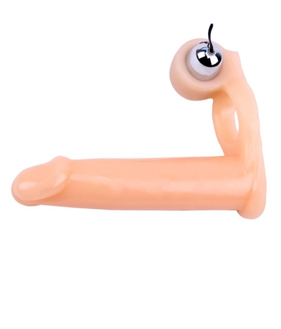 Funda para el Pene con Vibracion 155 cm Natural