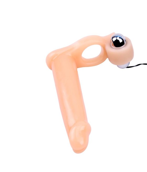 Funda para el Pene con Vibracion 155 cm Natural