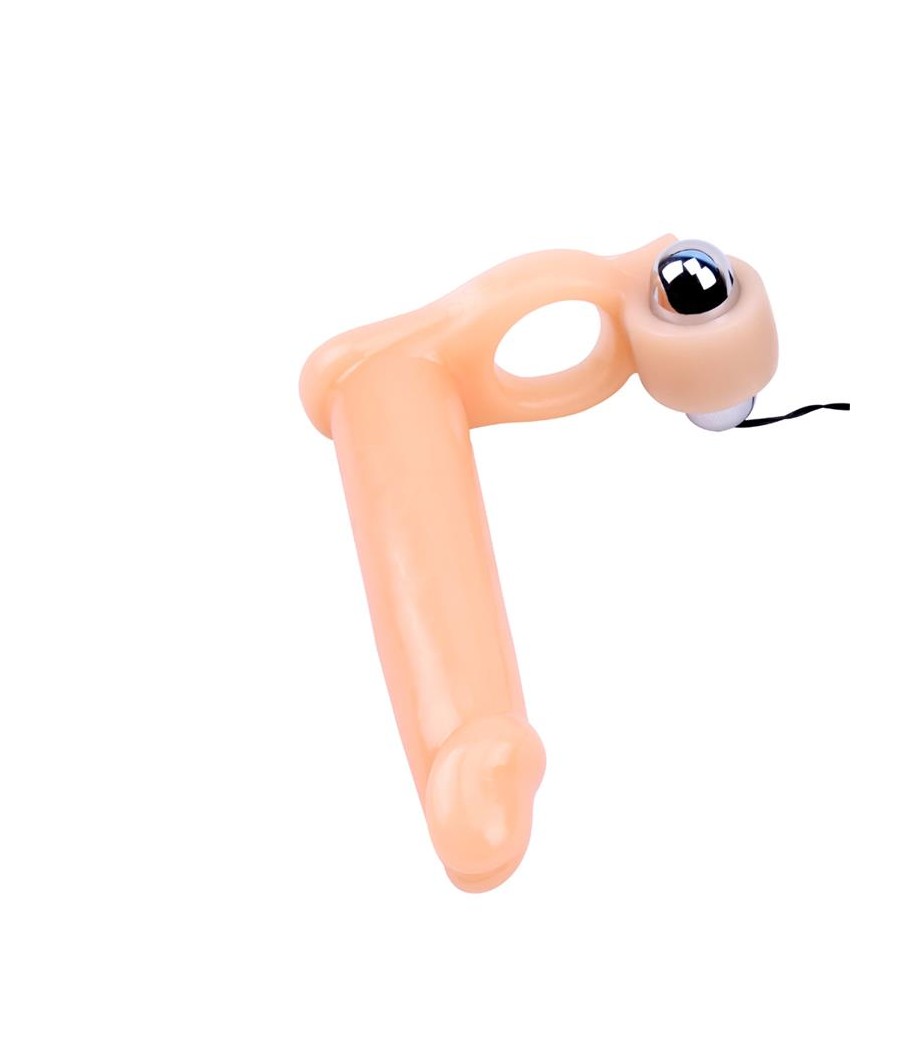 Funda para el Pene con Vibracion 155 cm Natural