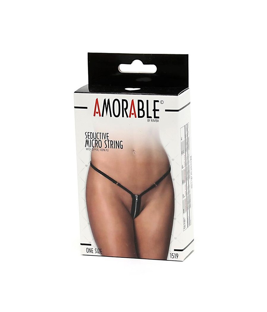 Micro Tanga con Cremallera Talla Unica