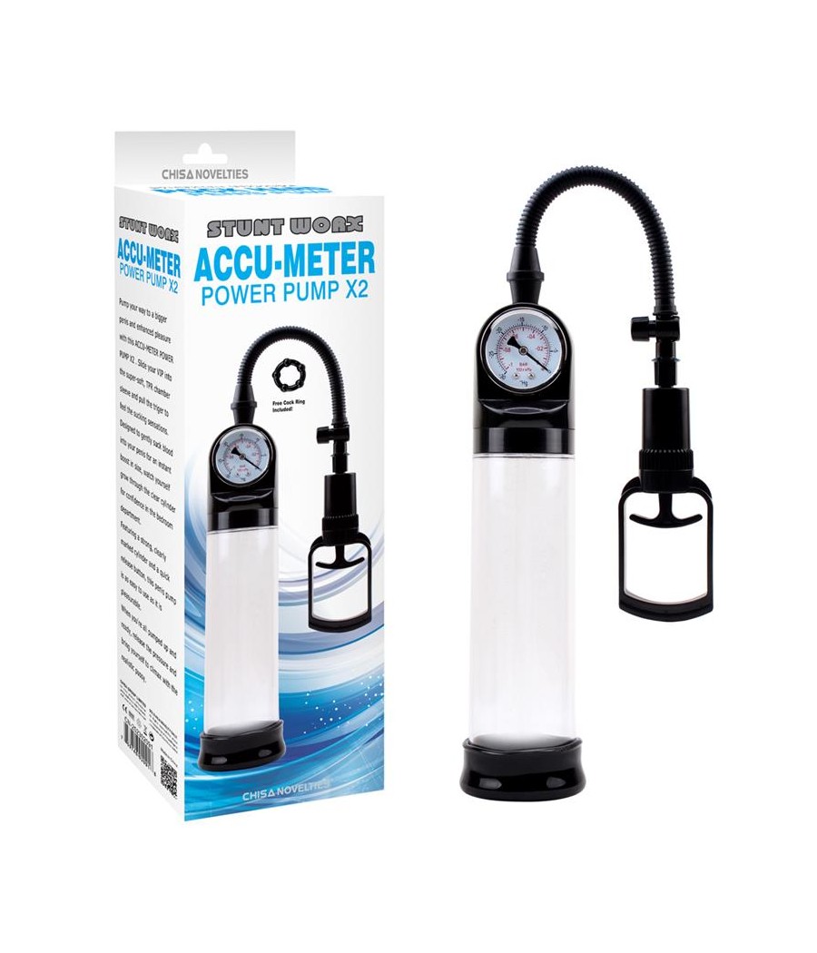 Masturbador Accu Meter Power Pump x2