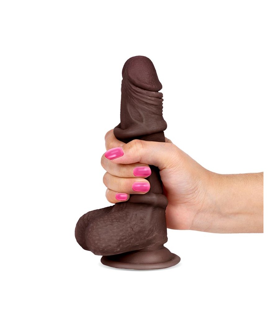 Slidy Dildo Realista Dual Layer Retractil y Orientable 7