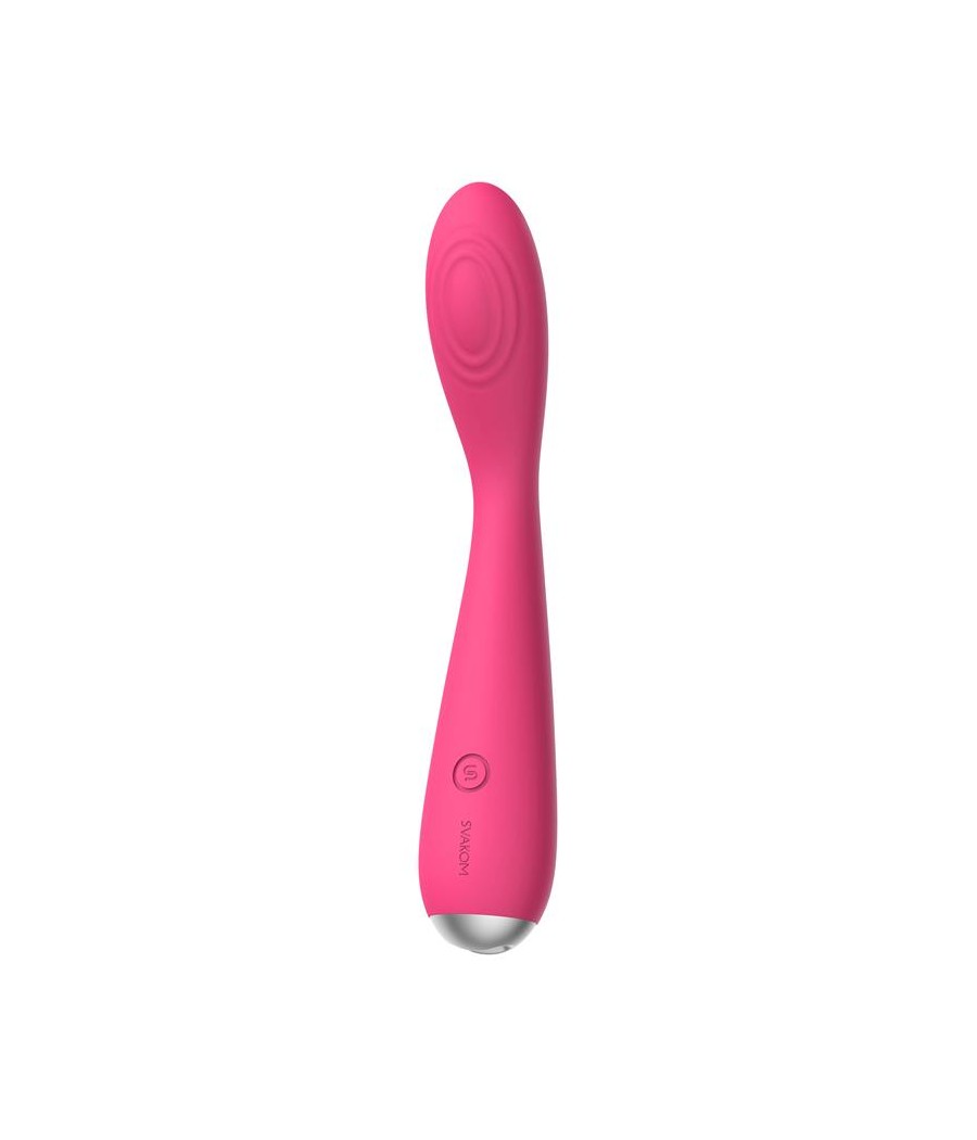 Iris Vibrador Punto G USB Silicona Rojo Ciruela