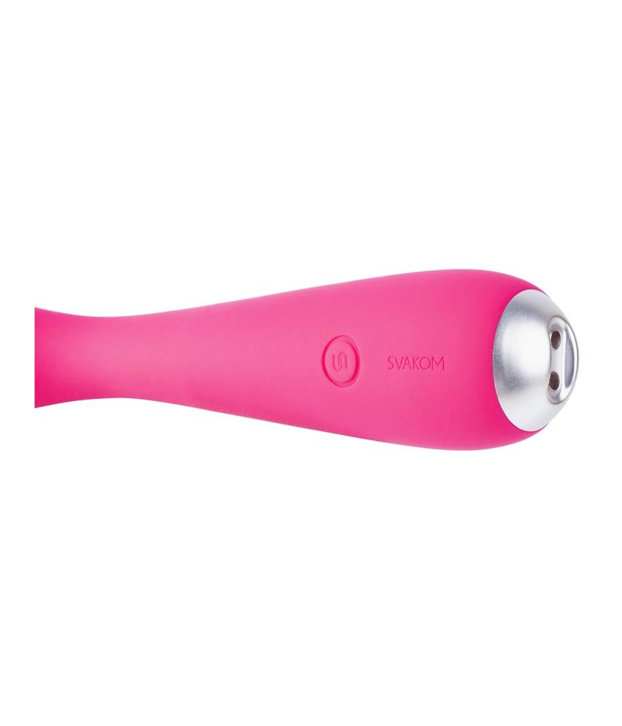 Iris Vibrador Punto G USB Silicona Rojo Ciruela