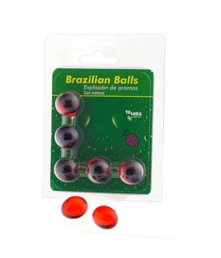 Set 5 Brazilian Balls Explosion de Aroma Fresa