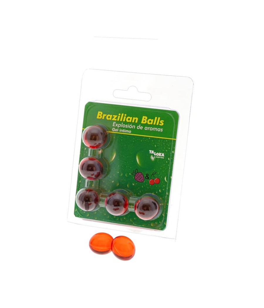 Set 5 Brazilian Balls Explosion Aroma Fresa y Cereza