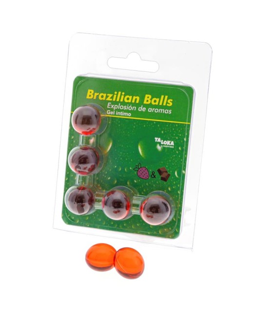 5 Brazilian Balls Explosion Aroma Fresa y Chocolate