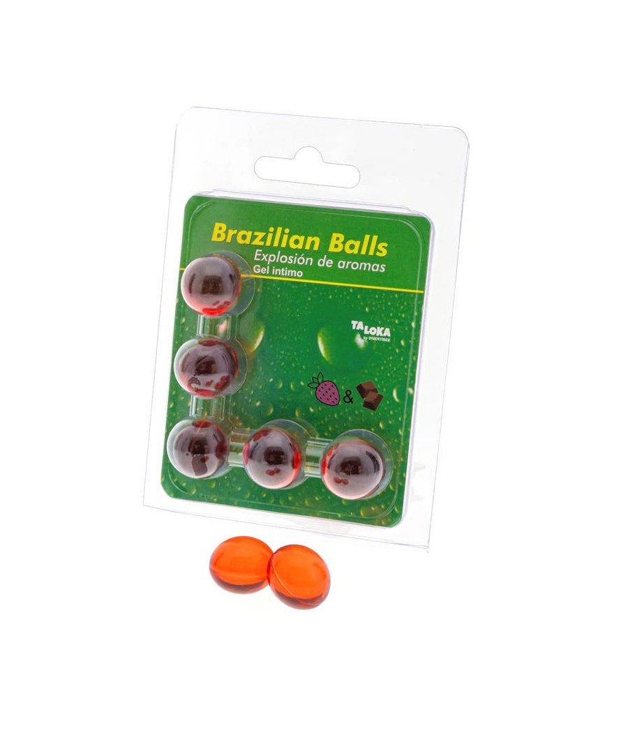 5 Brazilian Balls Explosion Aroma Fresa y Chocolate