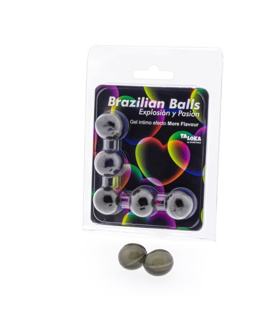 Set 5 Brazilian Balls Gel Excitante Efecto More Flavor/Más Sabor