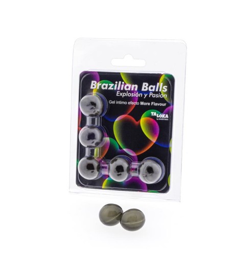 Set 5 Brazilian Balls Gel Excitante Efecto More Flavor/Más Sabor