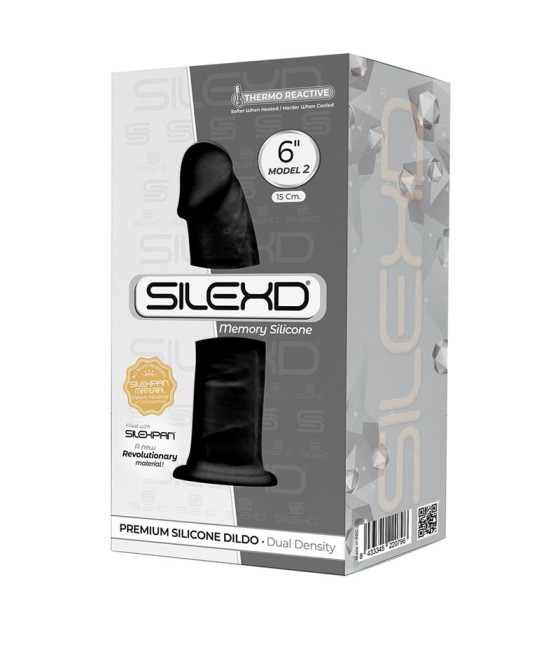 Dildo Dual Density Mod. 2 - 6 Negro