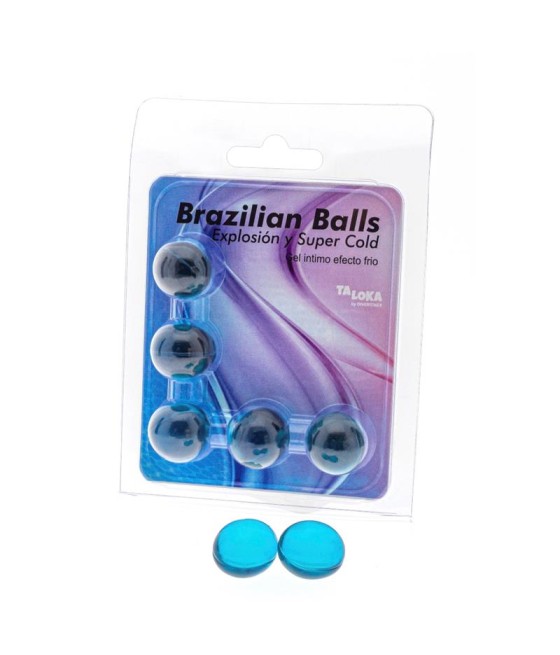 Set 5 Brazilian Balls Gel Excitante Efecto Frio