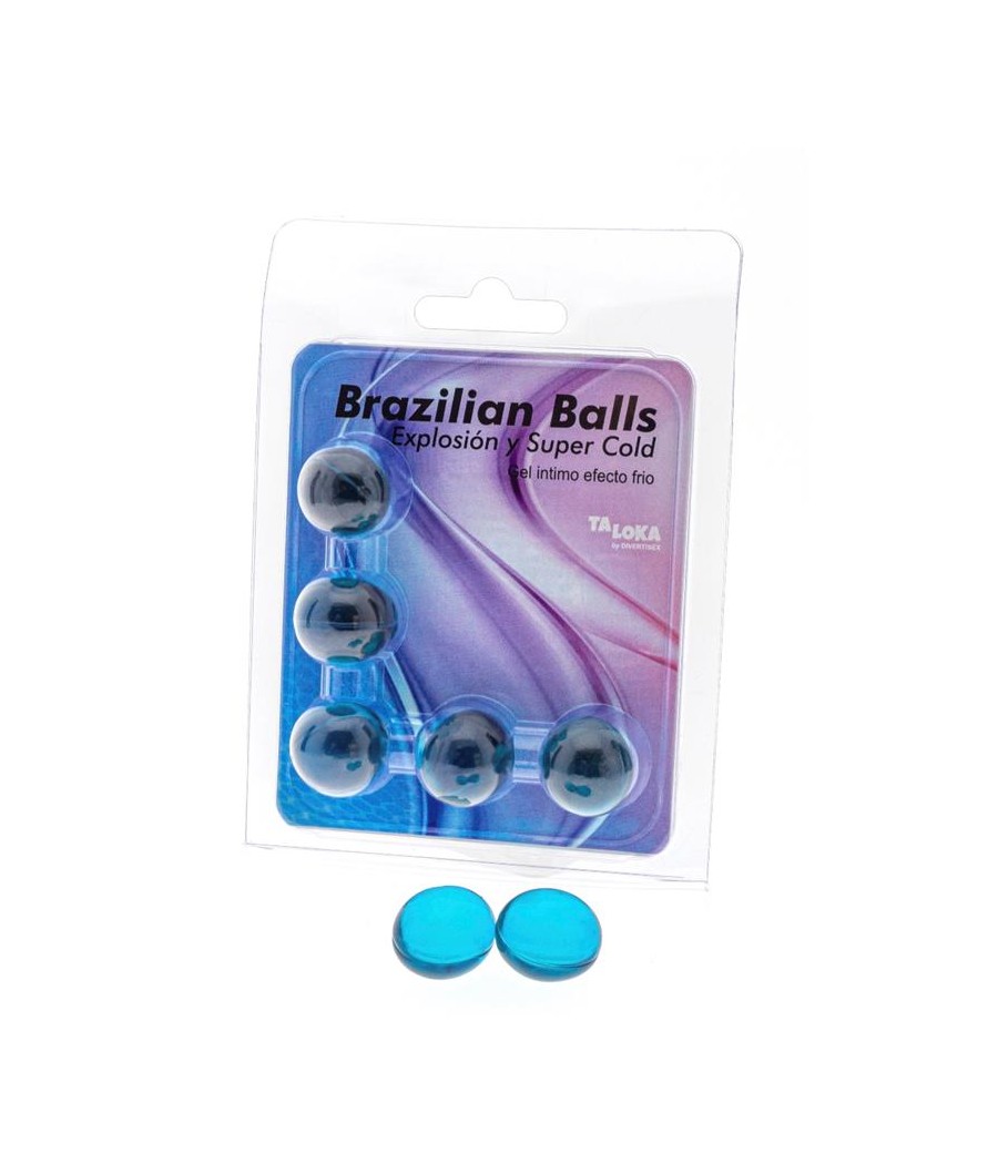 Set 5 Brazilian Balls Gel Excitante Efecto Frio