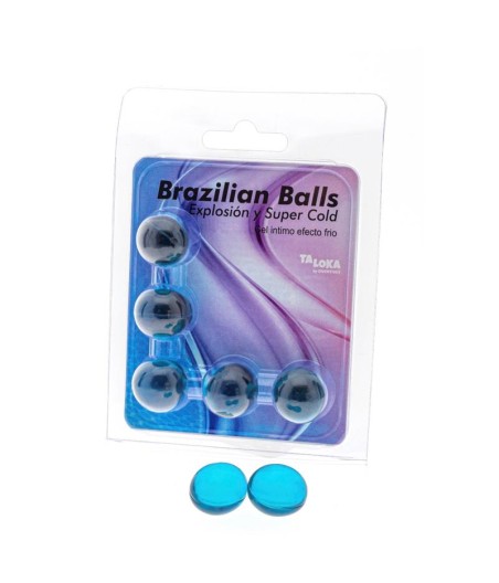 Set 5 Brazilian Balls Gel Excitante Efecto Frío