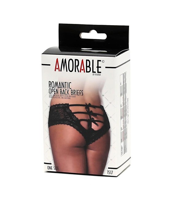 Braguitas Tipo Corset Negras Talla unica