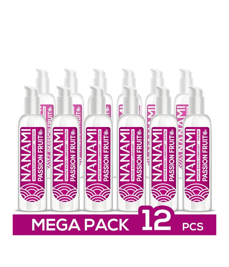 Pack de 12 Lubricante Base de Agua Fruta de la Pasion 150 ml