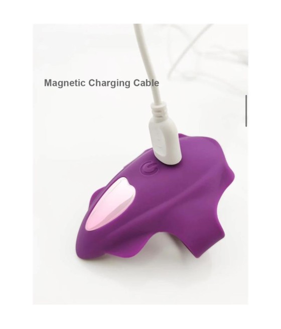 No Seventeen Estimulador de Braguita Control Remoto USB Magnetico Purpura