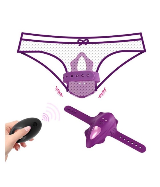 No Seventeen Estimulador de Braguita Control Remoto USB Magnetico Purpura