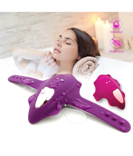 No Seventeen Estimulador de Braguita Control Remoto USB Magnetico Purpura