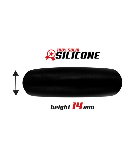 Anillo para el Pene Forma Plana Silicona Solida 35 cm Negro